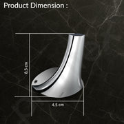 Plantex Smero Pure Brass Made Hooks for Hanging Clothes and Towel in Bathroom/Robe Hook/Hanger for Living Room - Craft (Chrome)