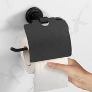 Plantex 304 Grade Stainless Steel Bathroom Toilet Paper Holder/Tissue Holder for Washroom/Kitchen/Bathroom Accessories - Daizy (Black)