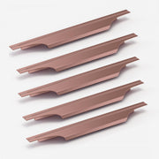 Plantex Profile Handle for Kitchen Cabinet/14 Inch Alluminium Drawer Profile Handle/Wardrobe Pull Handle for Home/Office/Hotel - Pack of 5 (Rose Gold)