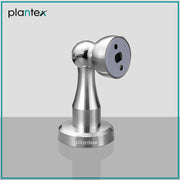 Plantex Stainless Steel Door Stopper/360 Degree 4 Inch Door Magnet for Home/Wall Mounted Soft Catcher to Hold Wooden/Glass/PVC Door/Door Stopper for Home (Matt)