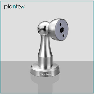 Plantex Door Stopper-Stainless Steel 360 Degree 4-inch Door Magnet for Home/Office/Hotel Wall and Floor Mounted Soft-Catcher to Hold Wooden/Glass/PVC Door (Matt)