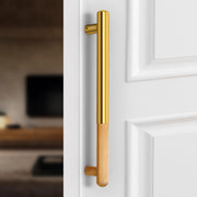 Plantex Door Handle/14 Inch Main Door Handle/Stainless Steel and Aluminium Door Handle/Pull-Push Door Handle/Door Accessories (Pack of 1, Gold)
