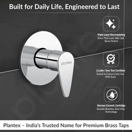 Plantex 25 mm Pure Brass Flush Valve for Toilet/Urinal (Commercial & Residential Use) - 7 Year Warranty (PAC-1820)