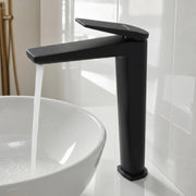 Plantex Wash Basin Mixer Tap/Hot & Cold Basin Mixer Faucet/Brass Deck Mount Pillar Spout for Bathroom Sink - Pack of 1 (4604, Black Matt)