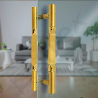 Plantex Door Handle/15 Inch Main Door Handle/Handle for Wooden Door/Pull-Push Door Handle/Door Accessories (Pack of 1, Gold) 3 Years Warranty