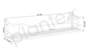 Plantex Stainless Steel Bathroom Shelf/ Shelf for Bathroom Organizer/Wall Shelf for Bathroom with Railings/Kitchen Storage Shelves-(18 inch, Chrome)