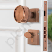 Plantex Stainless Steel Door Lock/Heavy Duty Main Door Knob Lock With 3 Keys/Mortise Door Lock For Home/Office/Hotel With 3 Years Warranty(Pvd Rose Gold)