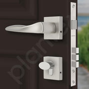 Plantex Premium Main Door Lock Set with 3 Years Warranty - Mortise Lock for Home (PT-002- Satin)
