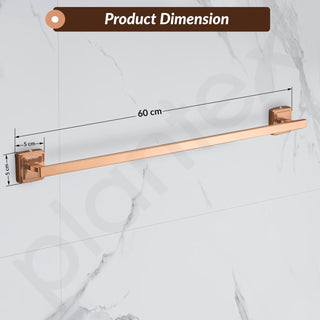Plantex 304 Grade Stainless Steel Bathroom Single Towel Rod/Stylish and Durable Towel Hanger/Towel Stand/Bathroom Accessories - Decan (Rose Gold Finish)