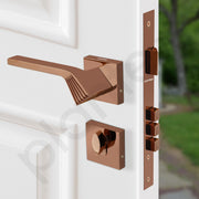 Plantex Main Door Lock/Mortise Lock for Door with 3 Years of Warranty - Robust Door Lock for Home with Brass Lock Body & Cylinder(7120 - PVD Choco)