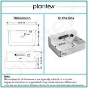 Plantex Wash Basin for Bathroom with 10 Years Glaze Warranty/Ceramic Tabletop WashbasinWall mount Basin with Dual Waterflow Modes/Hot and Cold Adjustable Knob(White, 24 x 18.5 x 10 Inch)