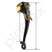 Plantex Premium Main Door Handle/17- inches Door Handle for Main Door/Pull Push Handle/Door and Home Decore Ganesh Shape Design/3 Years Warranty Pack of 1 (677- Brass Antique Finish)