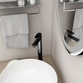 Plantex Pure Brass Pillar Tap for Wash Basin with Water Saving Aerator/High Neck Pillar Cocke for Basin/Sink Tap for Wash Basin with Teflon Tape -7 Year Warranty by Plantex-(ORN-204-PVD Black)