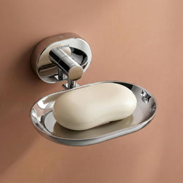 Plantex J4 Stainless Steel Wall Mounted Soap Holder for Bathroom/Soap Holder for Kitchen/Soap Stand for Bathroom/Bathroom Accessories (Chrome Finish) Onix