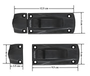 Plantex Heavy Duty Door Stopper/Door Latch for Main Door/Door Lock Latch for Home and Office Doors - Pack of 1 (205 - Black)