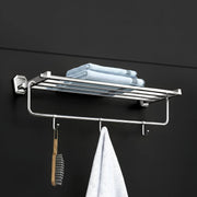 Plantex Towel Rack for Bathroom/304 Grade Stainless Steel Towel Stand/24 Inch Towel Hanger/Towel Holder/Bathroom Accessories - Pack of 1 (PM-2401, Chrome)