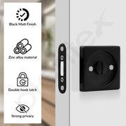 Plantex Baby Latch for Bathroom/Door Latch Lock/Bathroom Latch for Door/Chitkani for Bedroom/Office/Door Latches for Home - (DTM-620, Black)
