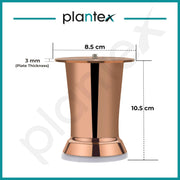 plantex 4 Inch Sofa Legs for Bed Furniture/Sofa Legs for Table/Sofa Support Legs with Rubber Grip (Brass Antique, 6 Pcs)