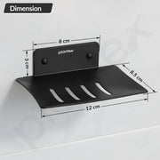 Plantex Stainless Steel Soap Holder for Bathroom/Wall Mounted Soap Holder/Soap Dish/Bathroom Accessories (Black)