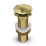 Plantex Pure Brass Waste Coupling for Wash Basin/5 inch Drain Out let System Full Thread Sink Waste Coupling - Pack of 1 (Matt Gold)