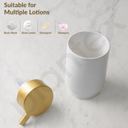 Plantex Ceramic Soap Dispenser for Washbasin/Hand Soap Dispenser/Soap Dispenser for Kitchen/Bathroom Accessories - Pack of 1