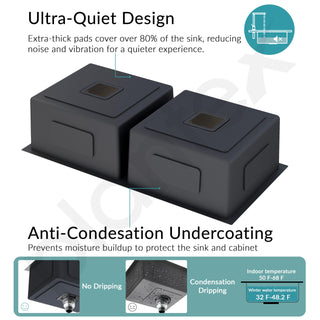 Plantex Heavy Duty Stainless Steel Double Bowl Sink For Kitchen/Handmade Kitchen Sink with 25 Years Warranty by Plantex/Sink with Coupling, Hose Pipe and Drying Rack (Silver Matt - 37x18x9 Inches)