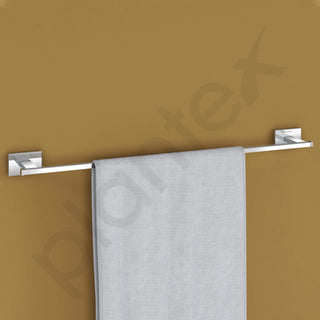Plantex Stainless Steel Towel Hanger for Bathroom/Single Towel Rod/Towel Bar/Towel Hanger/Bathroom Accessories - Nexa (Chrome) 24 Inch