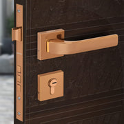 Plantex Triple Security Door Lock for Home/Main Door Lock Set with 3 Years of Warranty/Mortise Lock for Door with Brass Lock Body & Cylinder(7107 - PVD Choco)