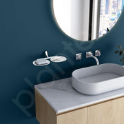 Plantex Rich Brass Unique Dual Soap Holder for Bathroom/Wall Mounted Soap Holder/Soap Stand/Soap Case/Bathroom Accessories (Chrome)