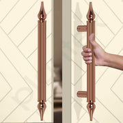 Plantex Heavy Duty Door Handle/14 Inch Main Door Handle/Pull-Push Door Handle/Door & Home Decor - Pack of 2 (Rose Gold) Pull Handle