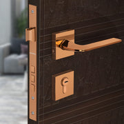 Plantex Main Door Lock/Mortise Lock for Door with 3 Years of Warranty - Robust Door Lock for Home with Brass Lock Body & Cylinder (7105 - PVD Choco)