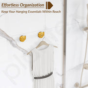 Plantex 304 Grade Stainless Steel Robe Hook/Cloth-Towel Hanger/Napkin Hanger/Bathroom Accessories Pack of 1, Daizy (Golden)