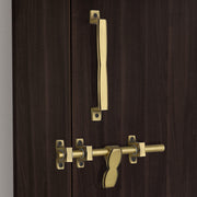 Plantex Stainless Steel Kit for Single Door - Hardware Accessories (10 inch Al-Drop, 8 inch Latch, 7 inch 2 Handles, 7 inch Tower Bolt, 4 inch Stopper) - (DMAL-03-Brass Antique)