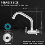 Plantex Pure Brass Sink Tap for Kitchen Basin with 360Ã‚Â° Extended Swivel Spout/Kitchen Tap with Water Saving Nozzle - 7 Year Warranty (BAL-511-Chrome Finish)