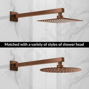 Plantex 21-Inch Shower Arm for Overhead Shower/Stainless Steel Shower Pipe/Wall Mount Bathroom Fitting with Â½-Inch Thread - Pack of 1 (Rose Gold)