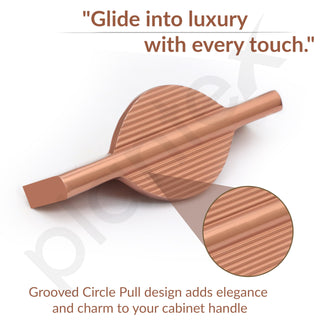 Plantex Cabinet Handle/96mm Handle for Cabinet/Wardrobe/Kitchen Handle/Door Pull-Push Handle for Home/Office - Pack of 1 (Rose Gold)