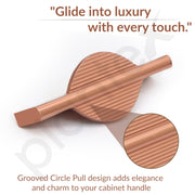 Plantex Cabinet Handle/96mm Handle for Cabinet/Wardrobe/Kitchen Handle/Door Pull-Push Handle for Home/Office - Pack of 1 (Rose Gold)