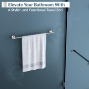 Plantex 304 Grade Stainless Steel Bathroom Single Towel Rod/Towel Stand/towel Hanger/Bathroom Accessories, Niko (24-inch Chrome)