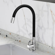 Plantex Pure Brass Flexible Tap for Kitchen Sink/Swan Neck Water Tap Faucet/Kitchen Flexible Sink Tap with Water-Saving Aerator & 360° Swivel Spout (ICO-912B)