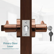 Plantex Premium Door Lock for Home/Mortise Lock for Door/Main Door Lock with 3 Key - (Rose Gold)