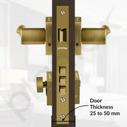 Plantex Premium Main Door Lock with 3 Years of Warranty/Main Door Lock for Home/Mortise Lock for Door - (PT-002- Brass Antique)