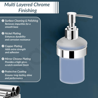 Plantex Smooth Brass Liquid Soap Dispenser for Shampoo and Handwash (UN-1738)