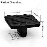 Plantex Knobs for Drawers/Drawer Knobs for Cabinets/Pull-Push Knobs for Kitchen/Bedroom Drawer - Pack of 1 (SH-434, DC-Black & Z-Black)