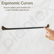 Plantex Smero Pure Brass Towel Hanger for Bathroom/Single Towel Rod/Towel Bar/Bathroom Accessories - Contrive (24 Inch-Rich Antique)