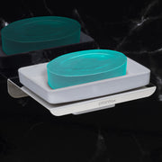 Plantex Stainless Steel with ABS Material Soap Dish/Soap Holder/Soap Stand/Bathroom Accessories - Wall Mount (Chrome)