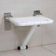 Plantex 304 Grade Stainless Steel and ABS Shower Seat for Bathroom/Shower Chair/Bathroom Chair for Senior Citizen/Foldable Shower Stool for Senior Citizens & Disabled - White