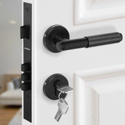 Plantex Brass, Stainless Steel Premium Door Lock With 3 Years Of Warranty By /Main Door Lock/Mortise Lock Set For Home/Office/Bedroom (Black)