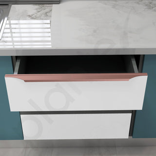 Plantex Profile Handle for Kitchen Cabinet/28 Inch Alluminium Drawer Profile Handle/Wardrobe Pull Handle for Home/Office/Hotel - Pack of 2 (Rose Gold)