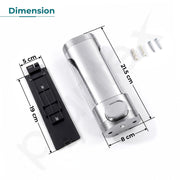 Plantex Liquid Soap Dispenser for Bathroom/ABS Plastic Refillable Soap Handwash Dispenser for Shampoo & Body Lotion - Ideal for Hotels/Hospitals/Restaurants/Offices - (Chrome)