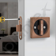 Plantex Door Lock for Bathroom/Latch Lock for Home/Bedroom/Bathroom/Door Chitkani/Bbay Latch for Bathroom - (DTM-620, PVD Rose Gold and Black)